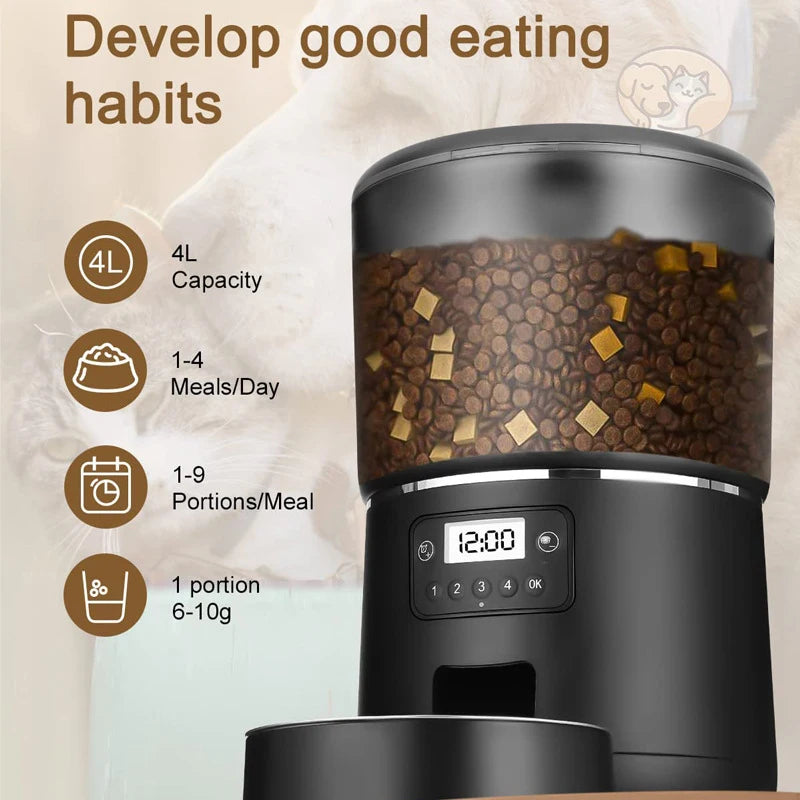 4L Automatic Pet Food Dispenser – Cat & Dog | Cat Luna