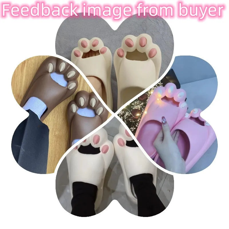 Cat Paw Slippers – Women's Lightweight EVA Summer Sandals
