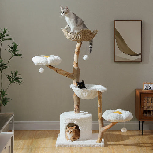 Multi-Level Cat Tree with Scratching Posts & Sleeping Areas