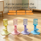 Fontaine à eau pour chat en plusieurs couleurs : jaune, rose, violet et bleu