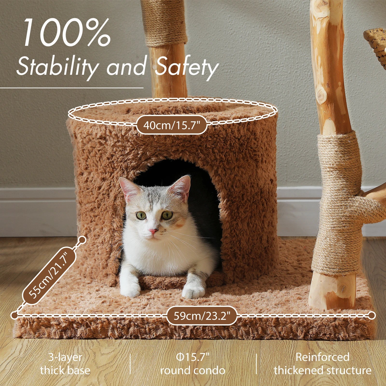 Multi-Level Cat Tree with Scratching Posts & Sleeping Areas