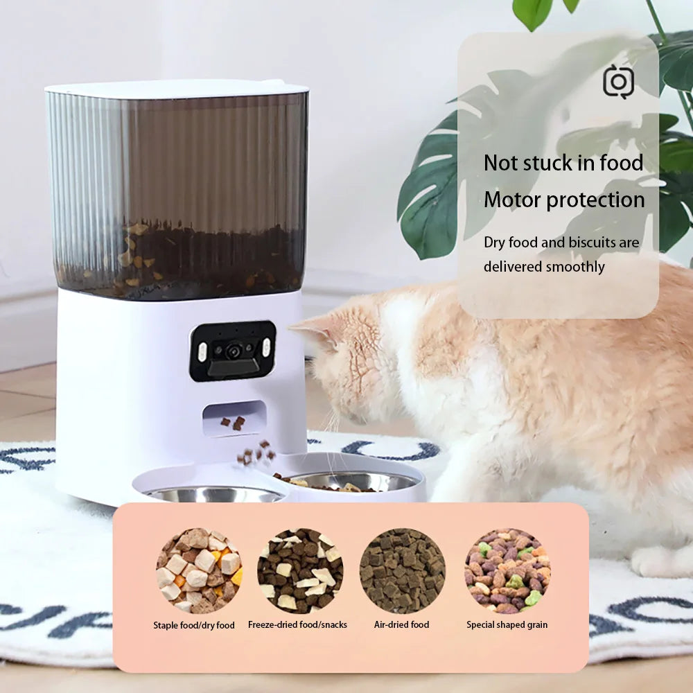 5L Automatic Feeder with Camera for Cats – Cat Luna