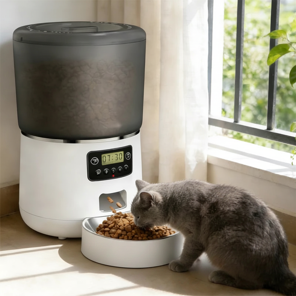 Automatic pet food dispenser 4L