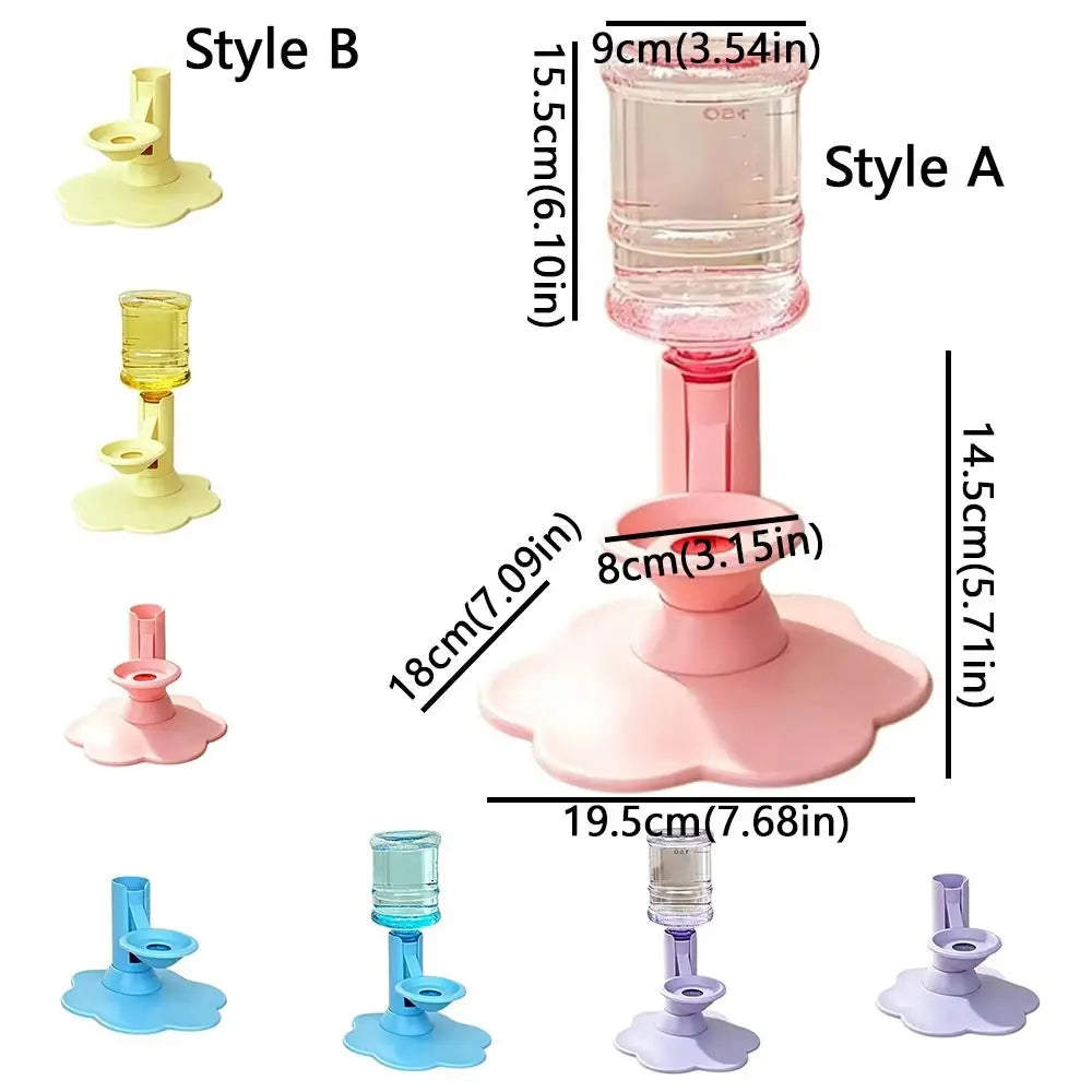 Schéma de fontaine à eau pour chat, styles A/B et dimensions