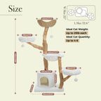 Multi-Level Cat Tree with Scratching Posts & Sleeping Areas