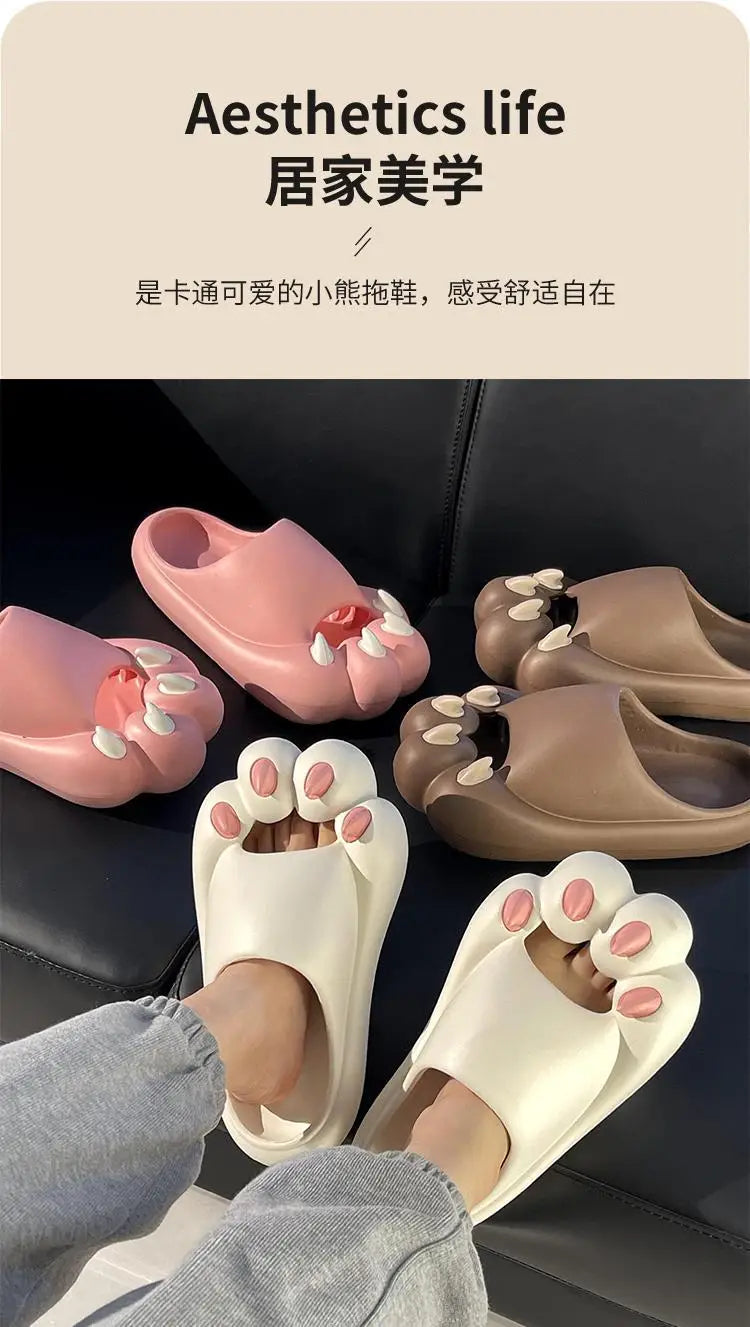 Cat Paw Slippers – Women's Lightweight EVA Summer Sandals