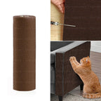 Tapis griffoir adhésif en sisal brun, rouleau cylindrique pour protéger le canapé