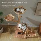 Multi-Level Cat Tree with Scratching Posts & Sleeping Areas