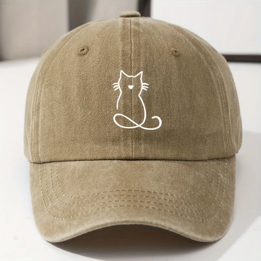 Cat Baseball Cap – Adjustable Unisex | 6 Colors