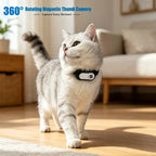 Mini-caméra de collier pour chat et chien – grand angle 120°