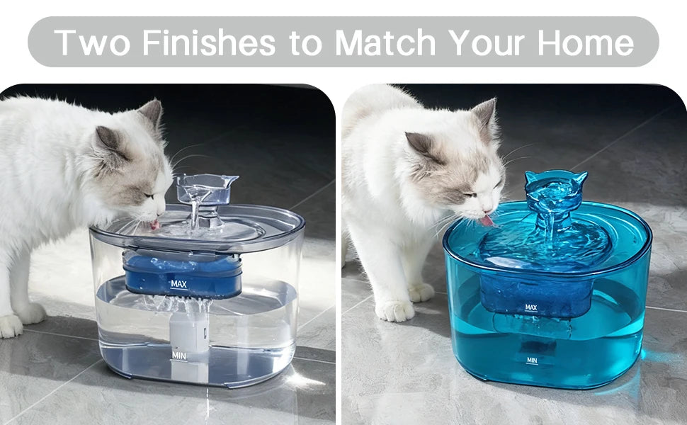 Silent 2.2L Cat Water Fountain – USB, Filtering & Automatic | Cat Luna