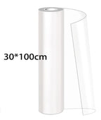 Rouleau de ruban protège-meubles transparent PVC, format 30×100 cm
