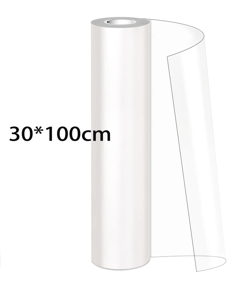 Rouleau de ruban protège-meubles transparent PVC, format 30×100 cm