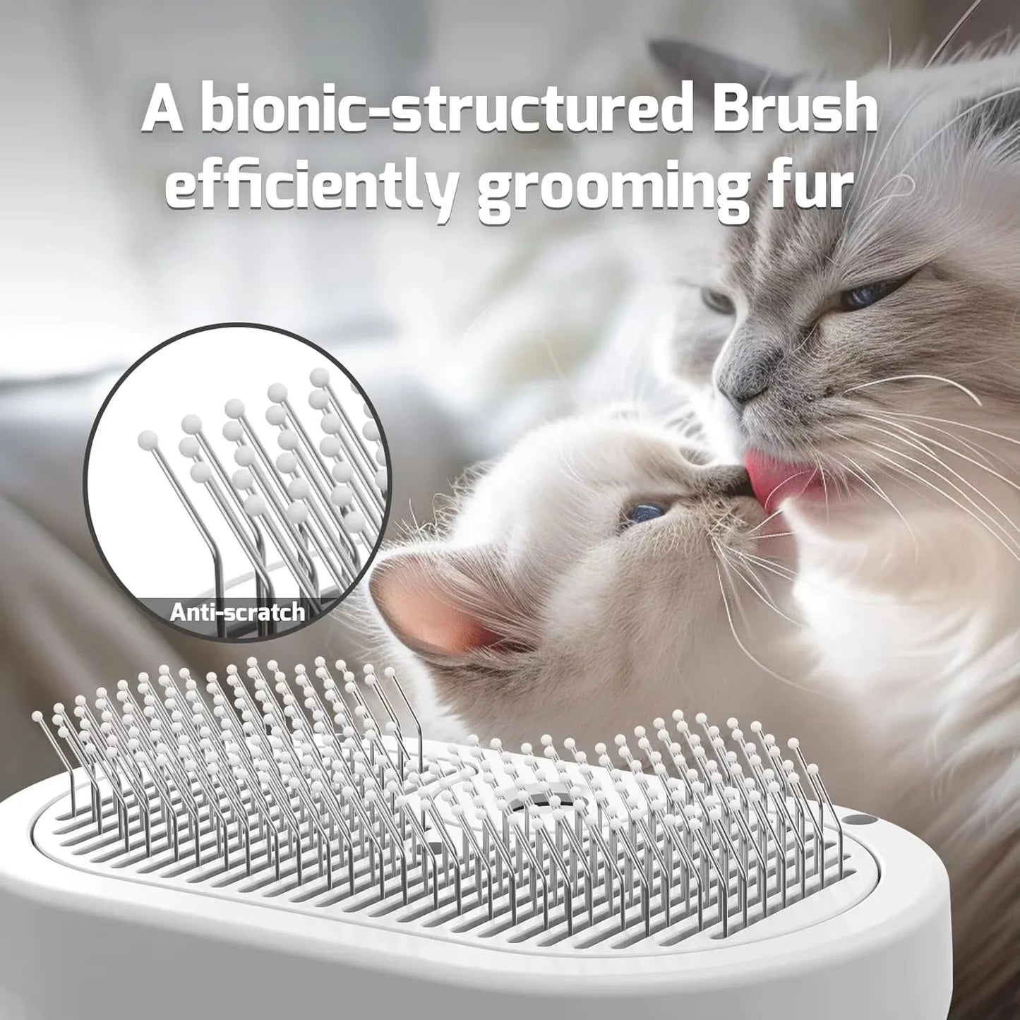 Brosse Vapeur Démêlante 3-en-1 pour Chat & Chien