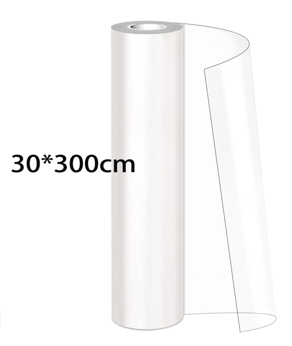 Rouleau de ruban protège-meubles transparent PVC, format 30×300 cm
