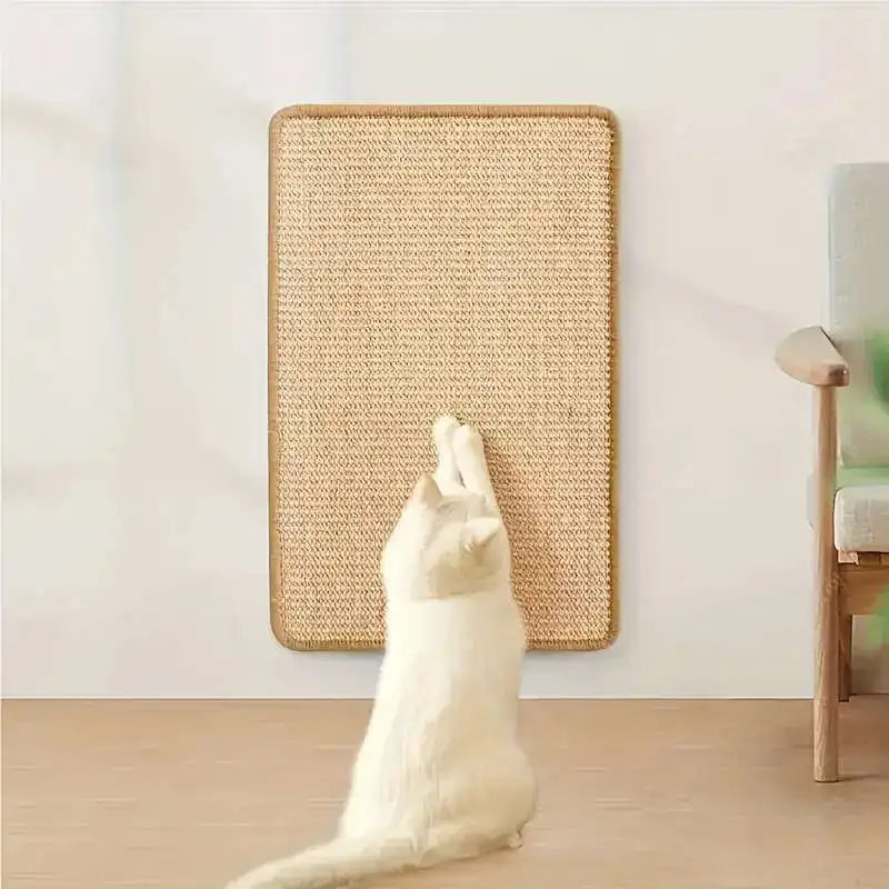 Griffoir en corde de chanvre – Tapis grattoir naturel pour chat