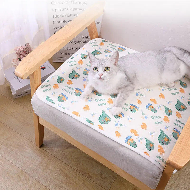 Coussin Rafraîchissant Été Ice Silk & Latex pour Chat & Chien – Antidérapant