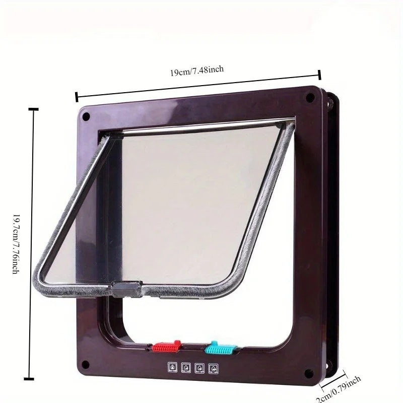 Two-way swinging pet flap – Cat and dog door S/M/L