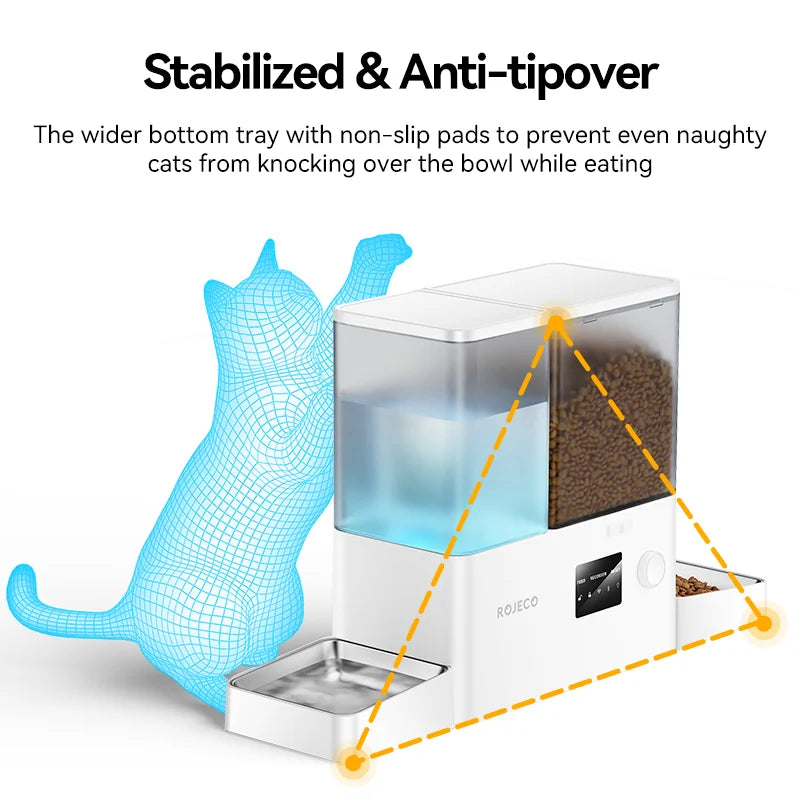 Distributeur automatique 2-en-1 WiFi 8,5 L – Eau et croquettes