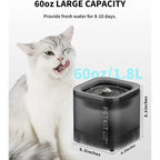 Fontaine à eau PETKIT pour chat 1,85 L avec pompe sans fil