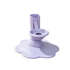 Fontaine à eau pour chat lilas à gravité, bol circulaire et base en forme de pattes