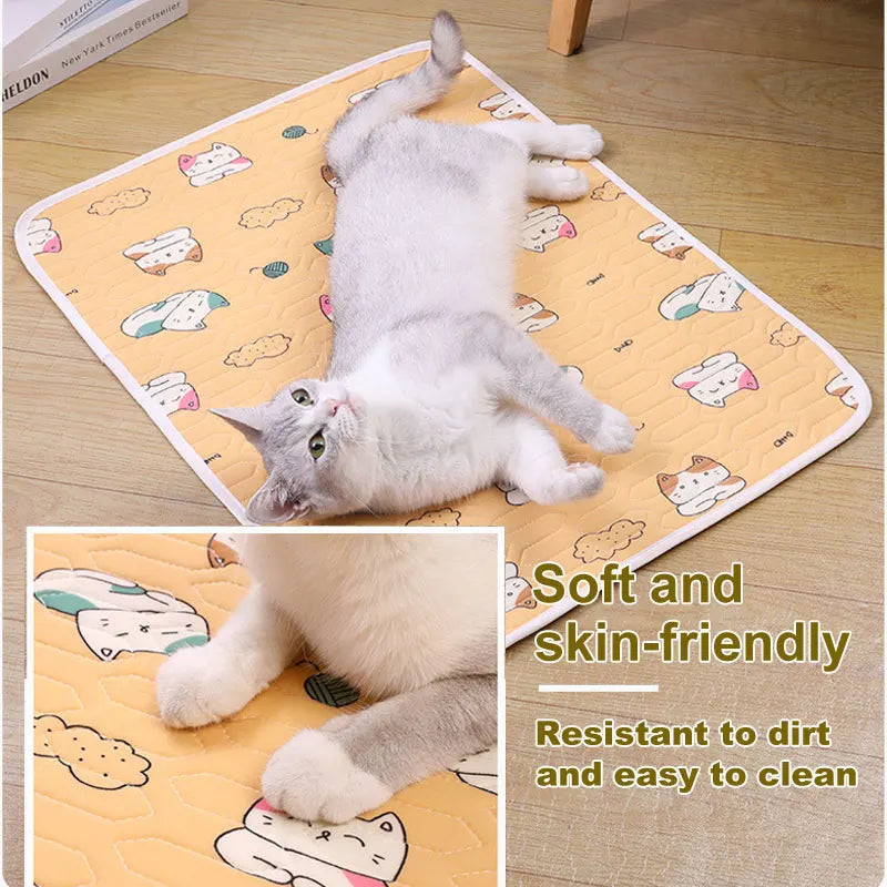 Coussin Rafraîchissant Été Ice Silk & Latex pour Chat & Chien – Antidérapant