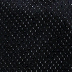 Tissu noir du sac de transport, texture à micro-pois blancs réguliers
