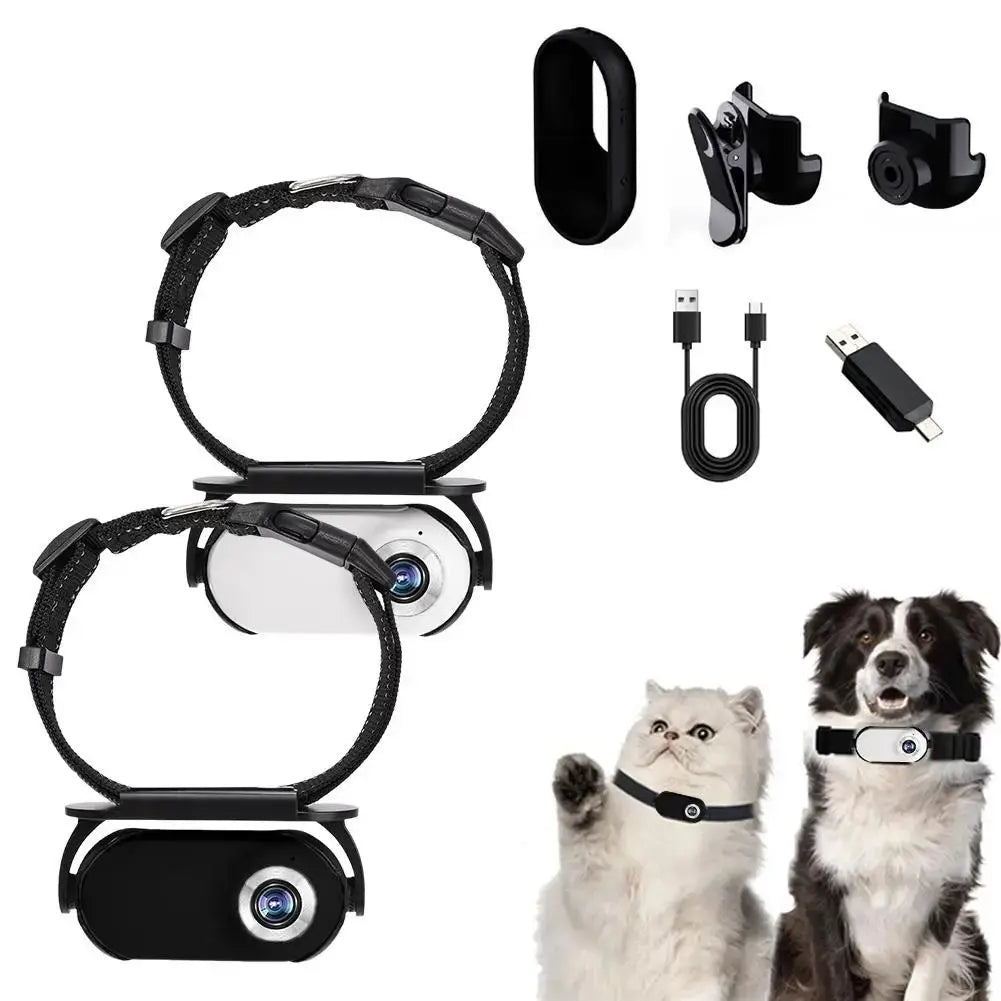Mini-caméra de collier pour chat et chien – grand angle 120°