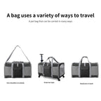 Sac de Transport Chariot XL pour Chat et Chien – Pliable, Roulettes Amovibles