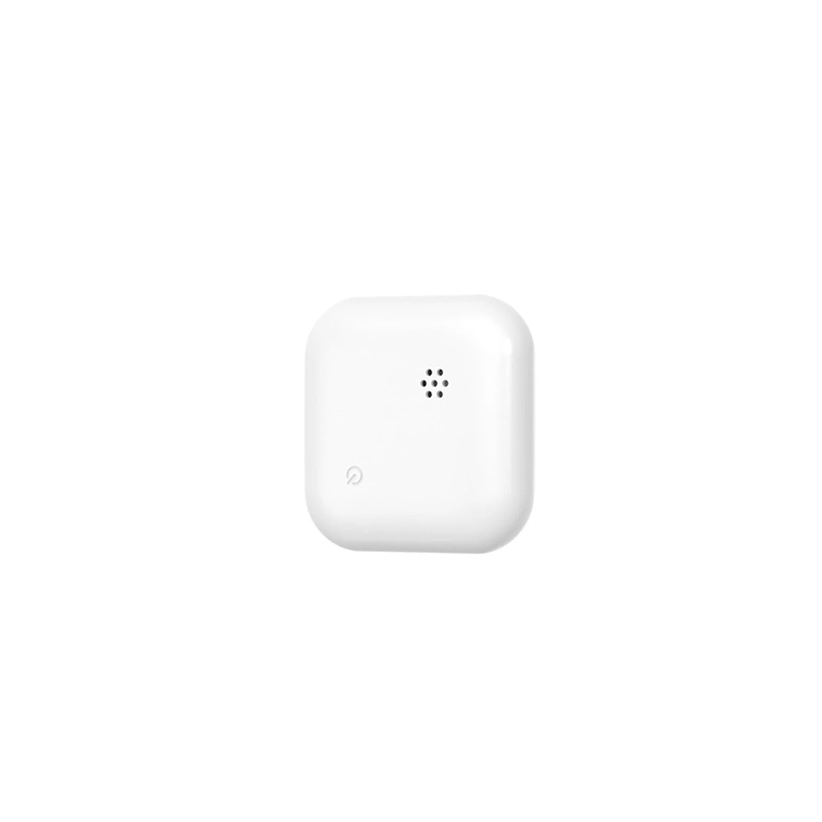 Traceur Bluetooth anti-perte pour chat carré blanc, vue rapprochée