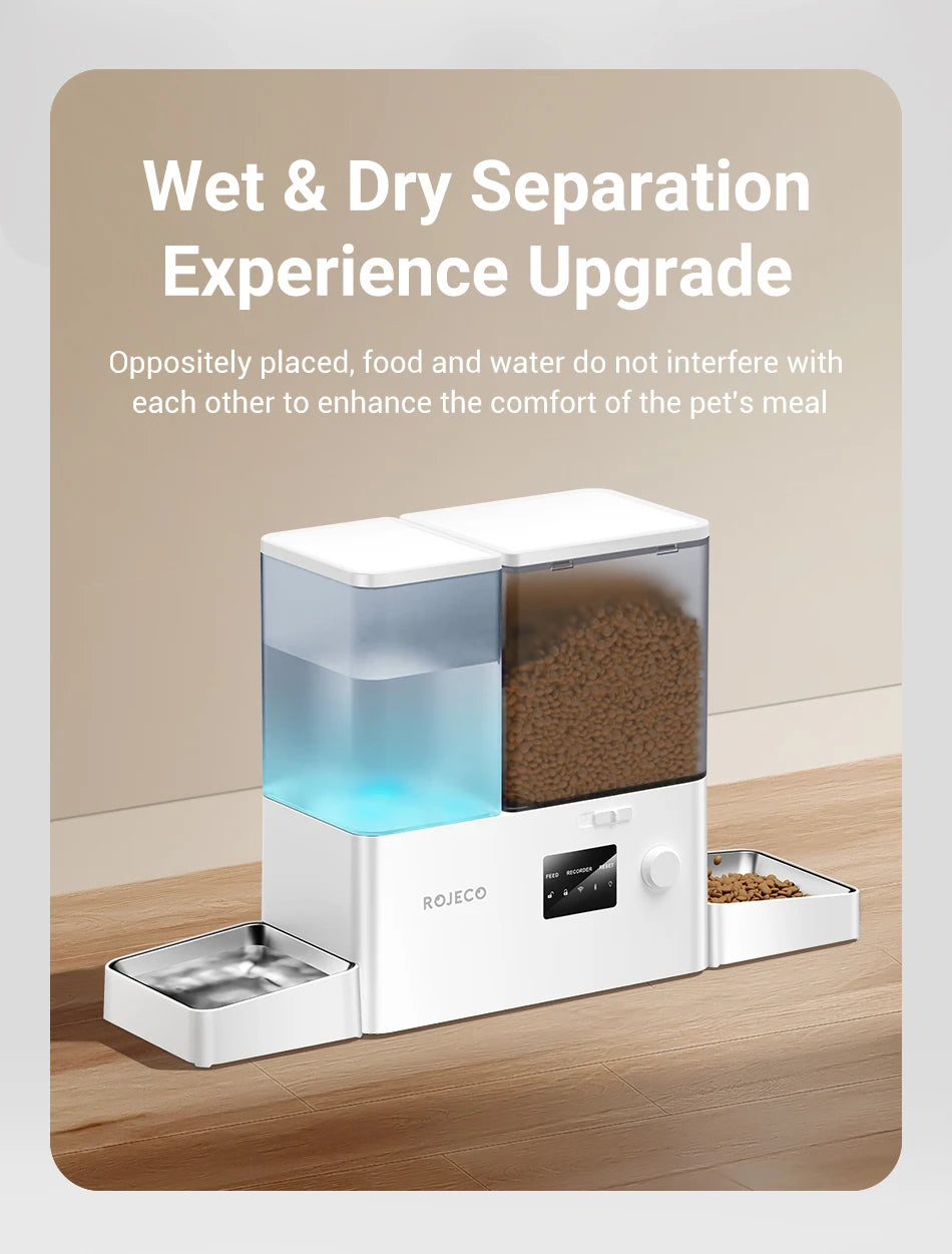 Distributeur automatique 2-en-1 WiFi 8,5 L – Eau et croquettes