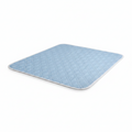 Tapis rafraîchissant bleu à motif losanges, rectangulaire