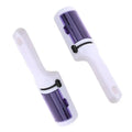 Brosse anti-poils électrostatique, lot de 2, têtes violettes et poignées blanches
