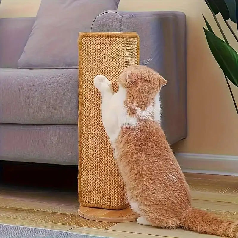 Griffoir en corde de chanvre – Tapis grattoir naturel pour chat