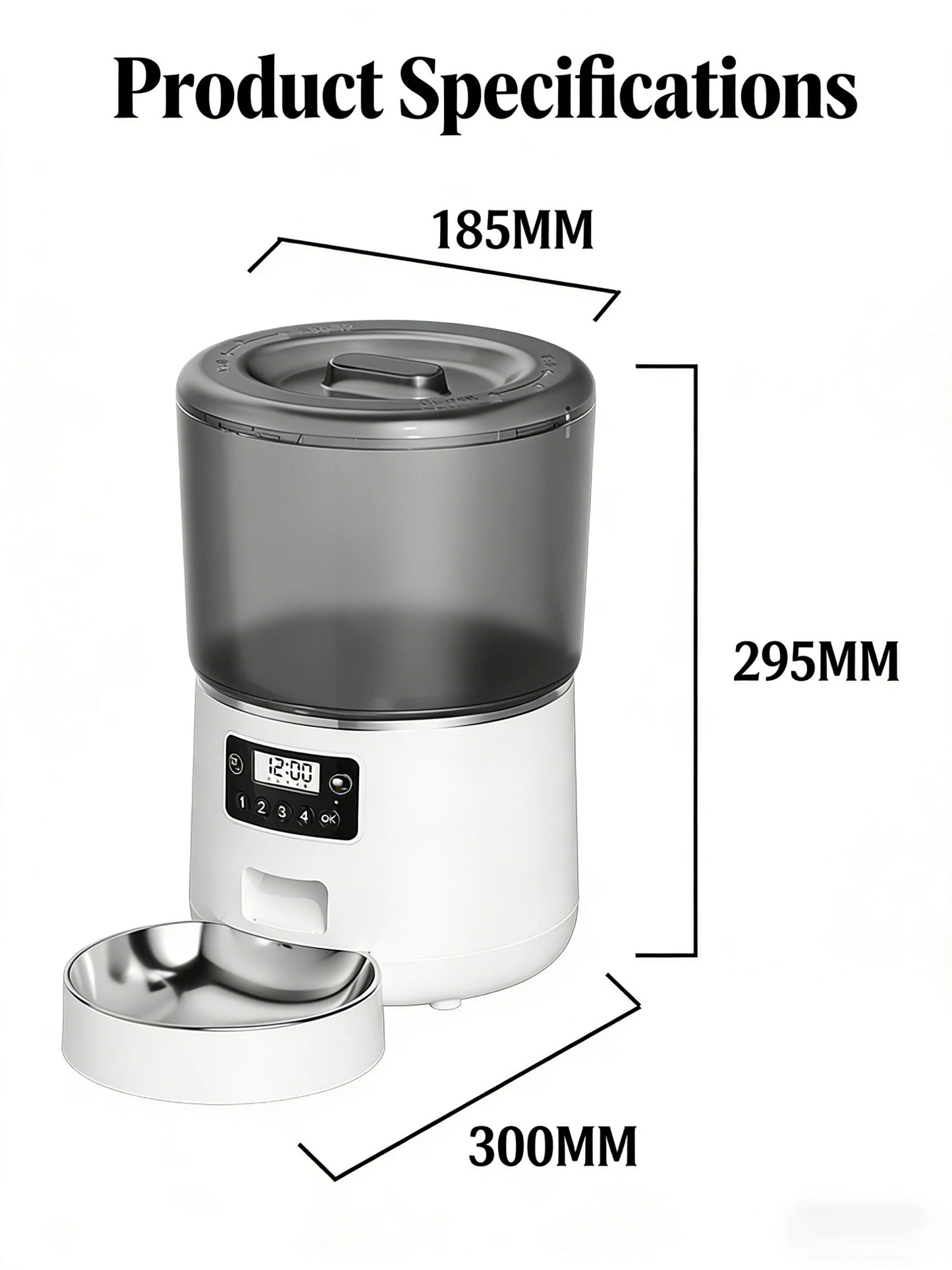4L Automatic Pet Food Dispenser – Cat & Dog | Cat Luna