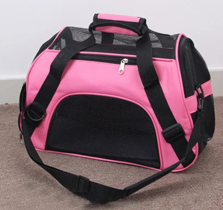 Sac de Transport Chat & Chien – Nylon Respirant Pliable S/M/L