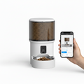 Distributeur automatique de croquettes blanc 4 L avec écran et accès via appli