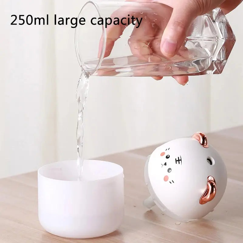 USB Mini Cat Humidifier – Silent Mist, 250ml, Kawaii Design | Cat Luna