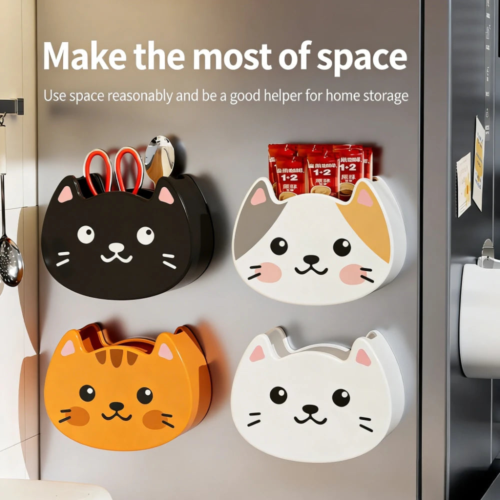 Kawaii Cat Magnetic Storage Box