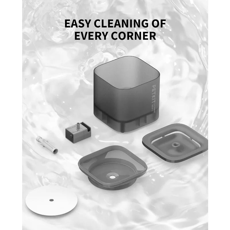 Fontaine à eau PETKIT pour chat 1,85 L avec pompe sans fil