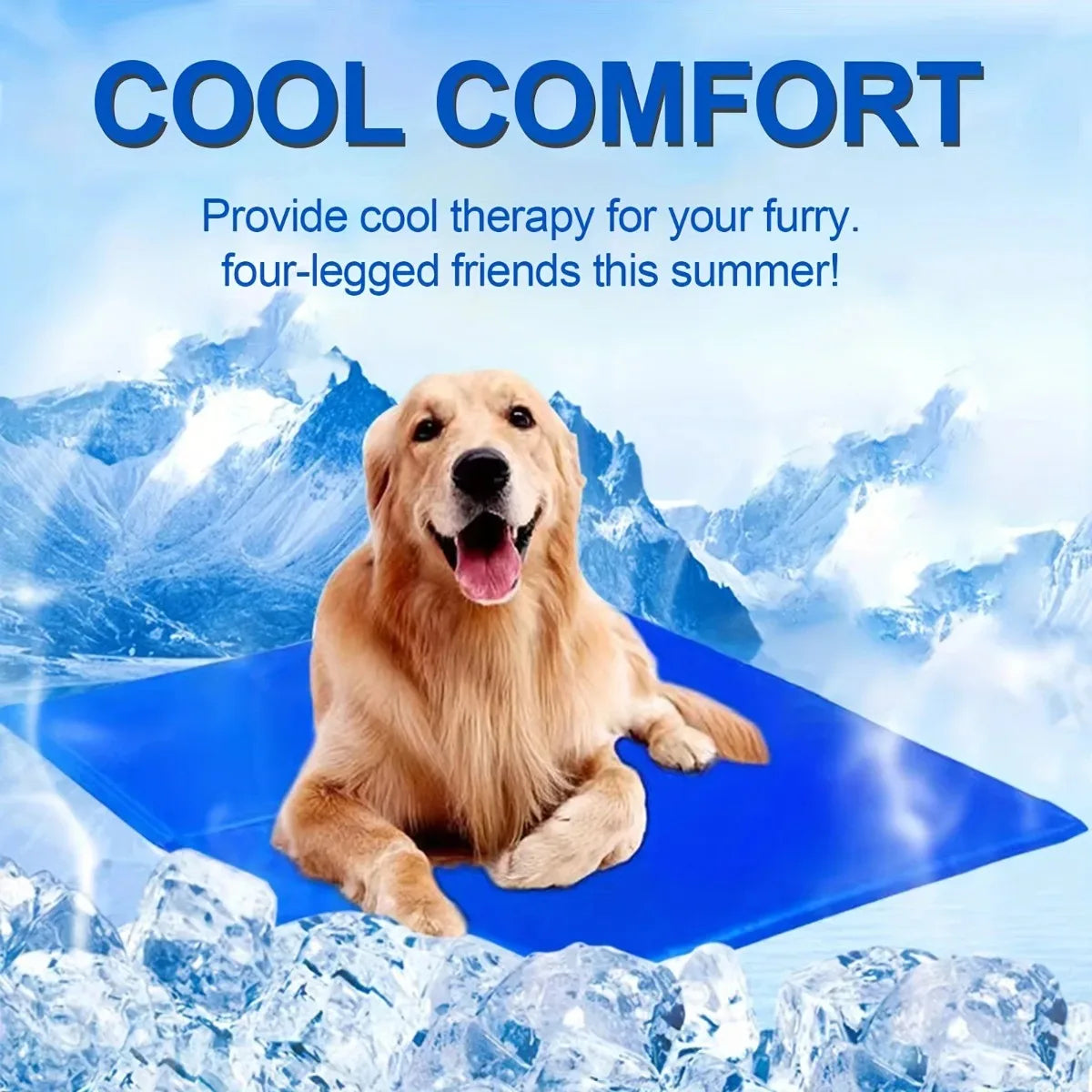 Tapis Rafraîchissant Gel pour Chat & Chien – Cooling Pad Été
