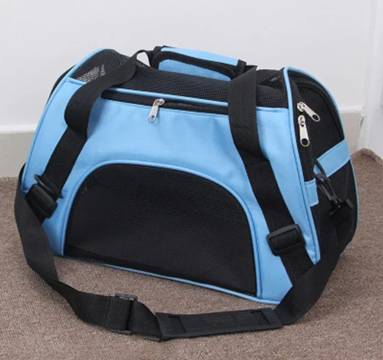 Sac de Transport Chat & Chien – Nylon Respirant Pliable S/M/L