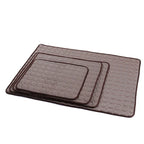 Tapis rafraîchissant pour chat et chien taupe/gris, relief en bulles, rangé en double