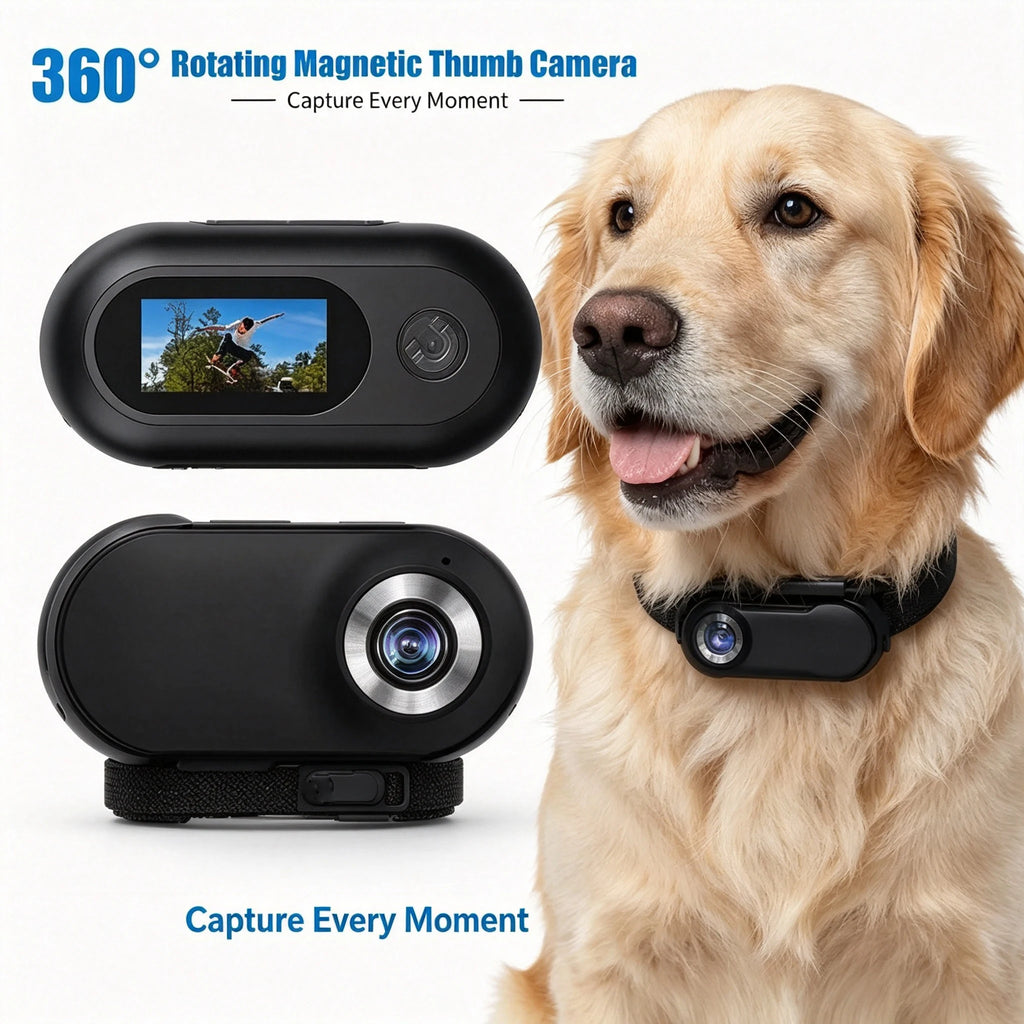 Mini-caméra de collier pour chat et chien – grand angle 120°