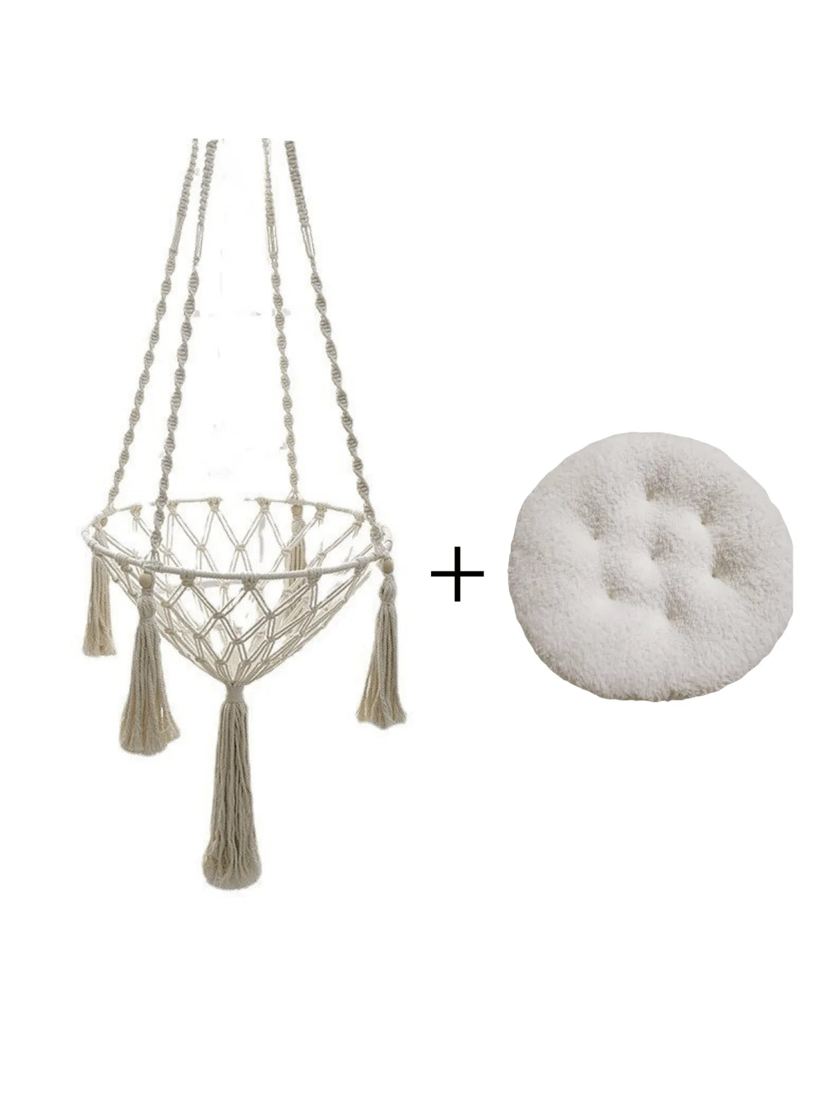 Hamac Chat Suspendu - Corde Tressée Coton Naturel