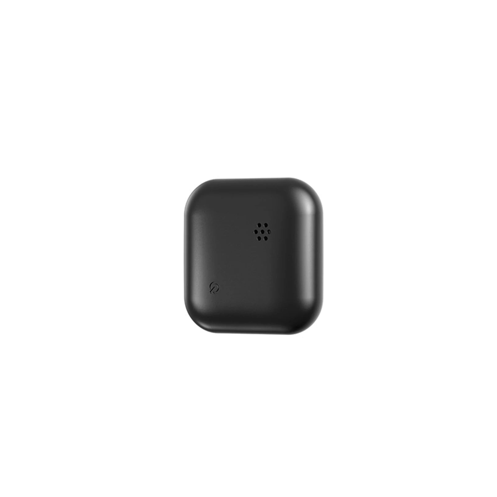 Traceur Bluetooth anti-perte pour chat carré noir, vue rapprochée