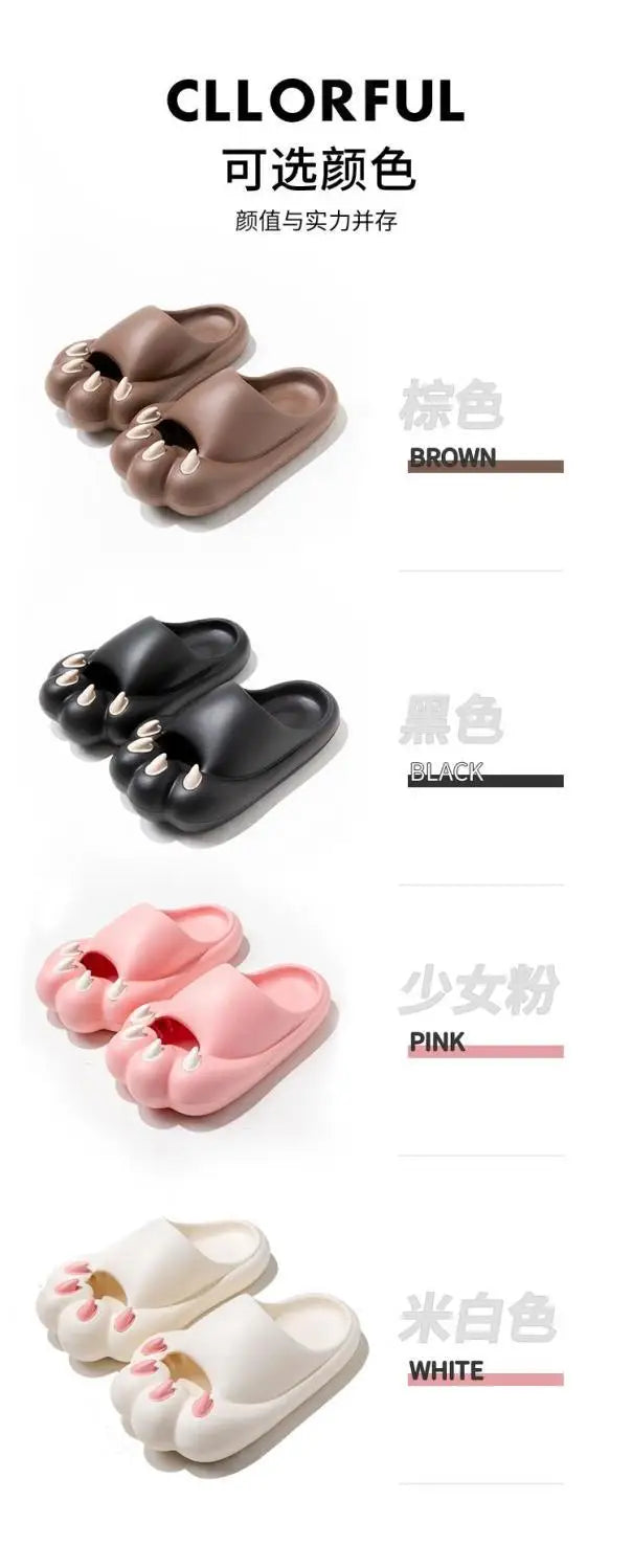Cat Paw Slippers – Women's Lightweight EVA Summer Sandals