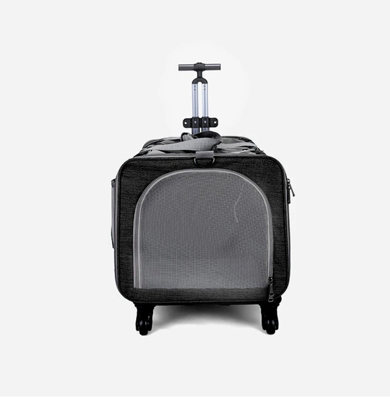 Sac de Transport Chariot XL pour Chat et Chien – Pliable, Roulettes Amovibles