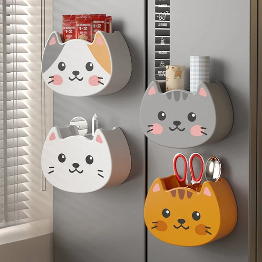 Kawaii Cat Magnetic Storage Box