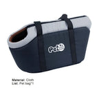 Sac souple bleu foncé pour chat et chien, taille L, coussin intérieur et logo